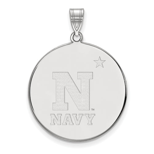 SS Navy XL Disc Pendant