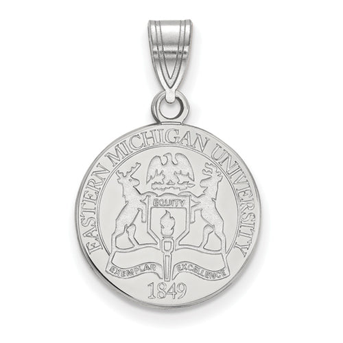 SS Eastern Michigan University Medium Crest Pendant