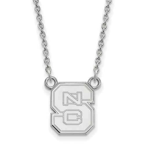 SS North Carolina State U Small Pendant w/Necklace