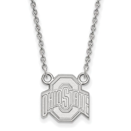 SS Ohio State U Small Buckeyes Logo Pendant w/Necklace