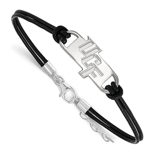 SS U of Central Florida Small Center Leather Bracelet