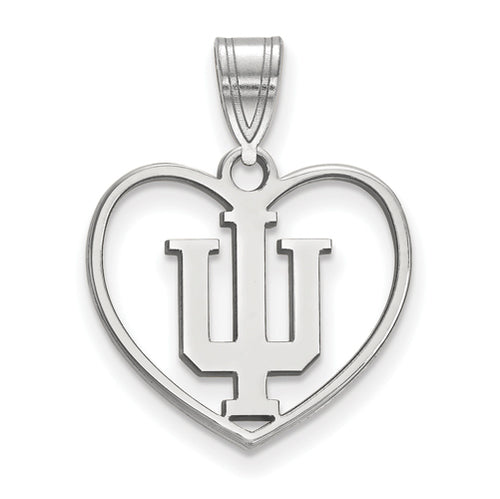 SS Indiana University Pendant in Heart