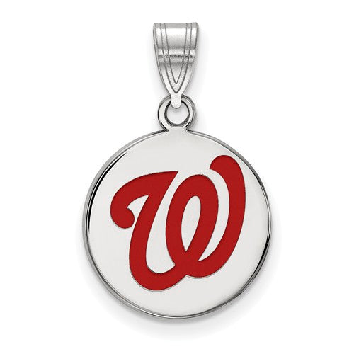 SS MLB  Washington Nationals Medium Enamel Disc Pendant