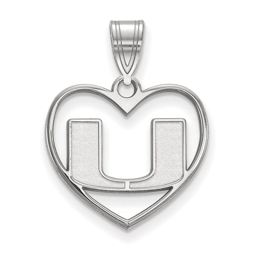 SS University of Miami Pendant in Heart