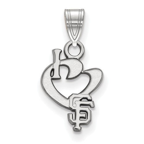 SS MLB  San Francisco Giants Small I Love Logo Pendant