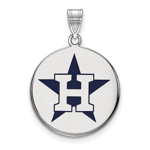 SS MLB  Houston Astros Large Enamel Disc Alternate Logo Pendant