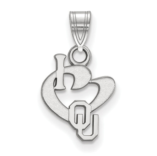 SS University of Oklahoma Small I Love Logo Pendant