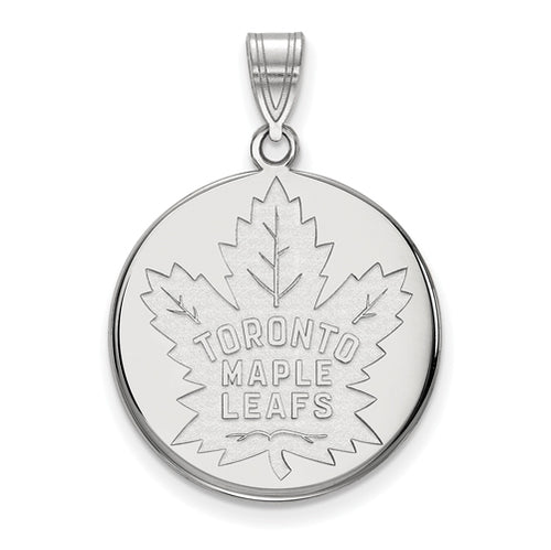 SS NHL Toronto Maple Leafs Large Disc Pendant