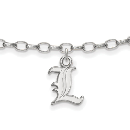 SS University of Louisville Letter L 9 inch Anklet