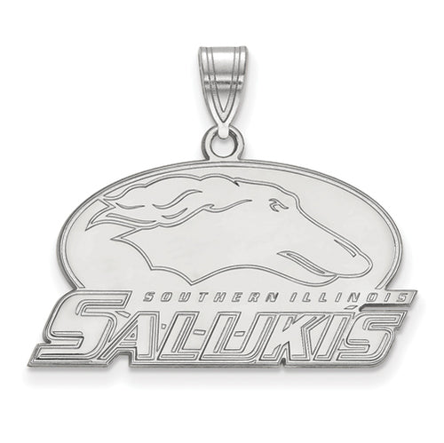 SS Southern Illinois U Medium Oval with SALUKIS Pendant