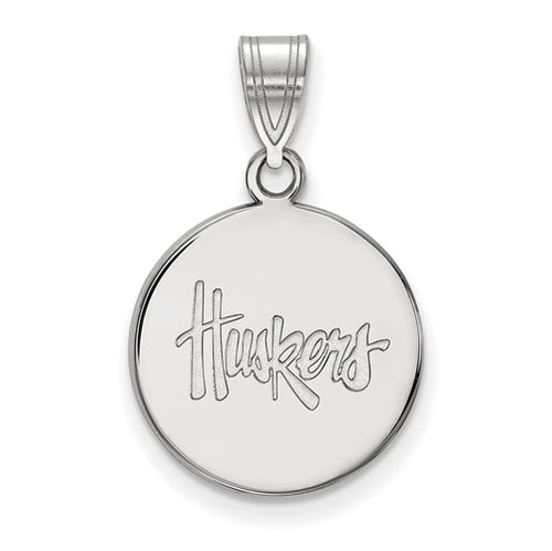 SS University of Nebraska Medium Disc Huskies Pendant