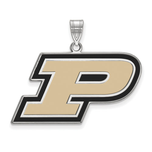 SS Purdue Large Letter P Enamel Pendant