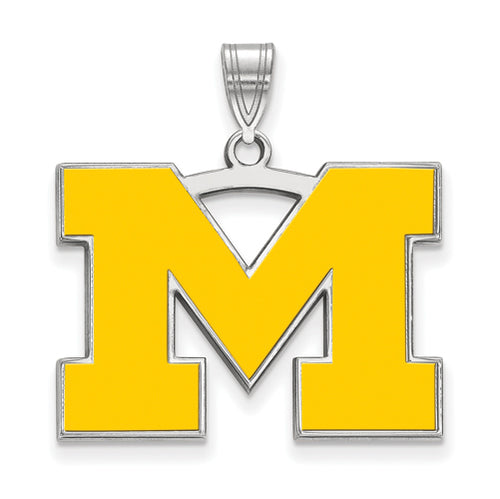 SS University of Michigan Large Enamel Pendant