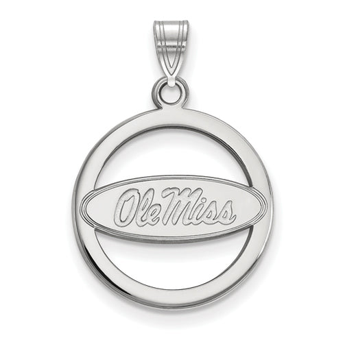 SS U of Miss Med Pendant in Circle