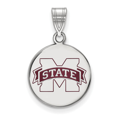 SS Miss St U Medium Enamel Disc Pendant