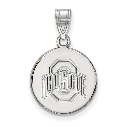 SS Ohio State U Medium Buckeyes Logo Disc Pendant