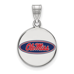 Sterling Silver LogoArt University of Louisville Enameled Football Pendant