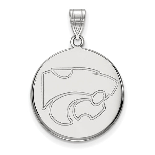 SS Kansas State University Large Disc Wildcat Pendant