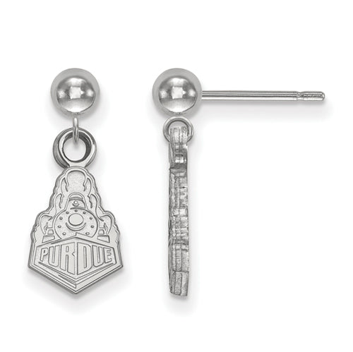 SS Purdue Dangle Ball Boilermaker Earrings