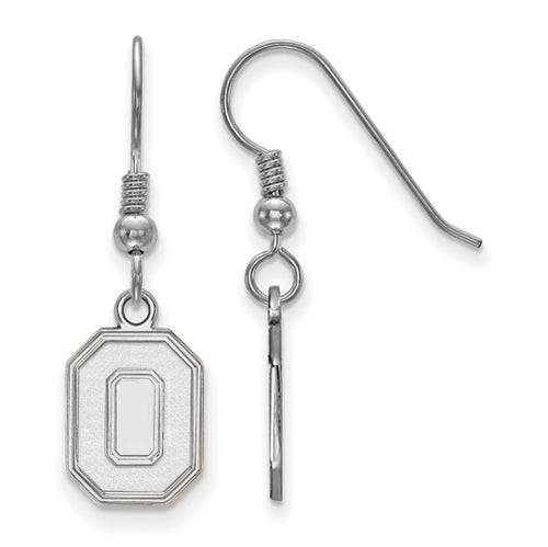 SS Ohio State U Small Athletic "O" Dangle Earrings