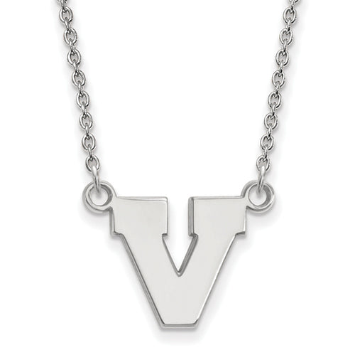 SS University of Virginia Small V Logo Pendant w/Necklace