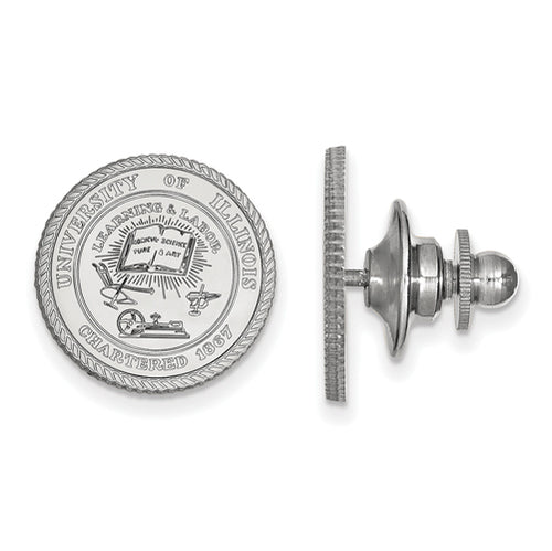 SS University of Illinois Crest Lapel Pin