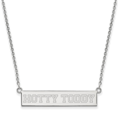 SS University  of Mississippi Small Bar Necklace Hotty Toddy