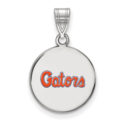 SS University of Florida Medium Enamel Disc Pendant