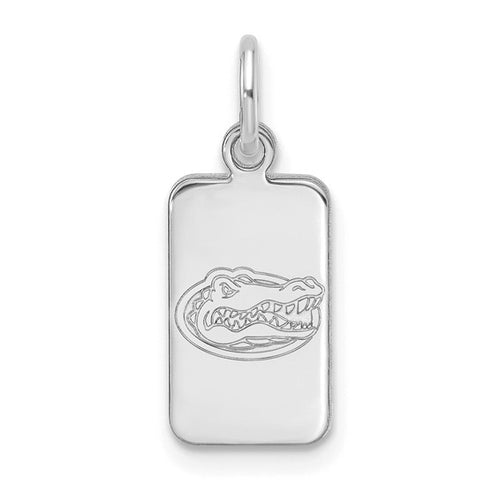 Sterling Silver Rhod-pl LogoArt University of Florida Tag Pendant