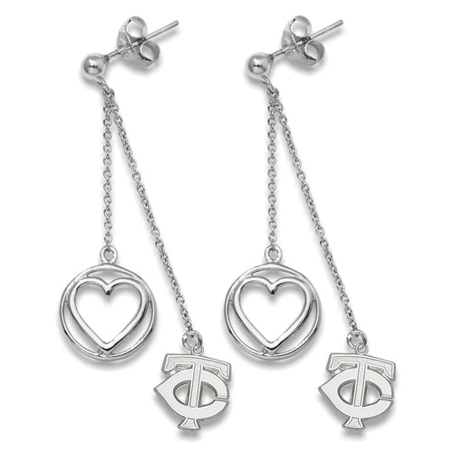 S/S MINNESOTA TWINS TC 1/2 BELOVED HEART EARRINGS