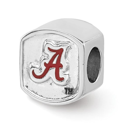 Sterling Silver Enameled University of Alabama Bead