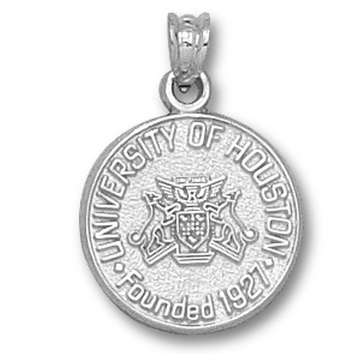 University of Houston Seal Silver Small Pendant