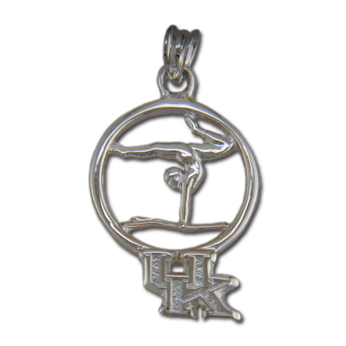 University of Kentucky Gymnast Silver Pendant