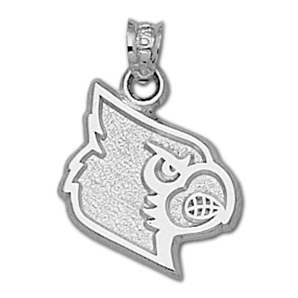 Sterling Silver LogoArt University of Louisville Pendant in Football