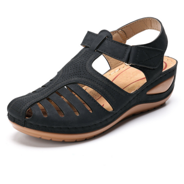 Lightweight Hook Loop Wedges Sandals – Comfy Sandal