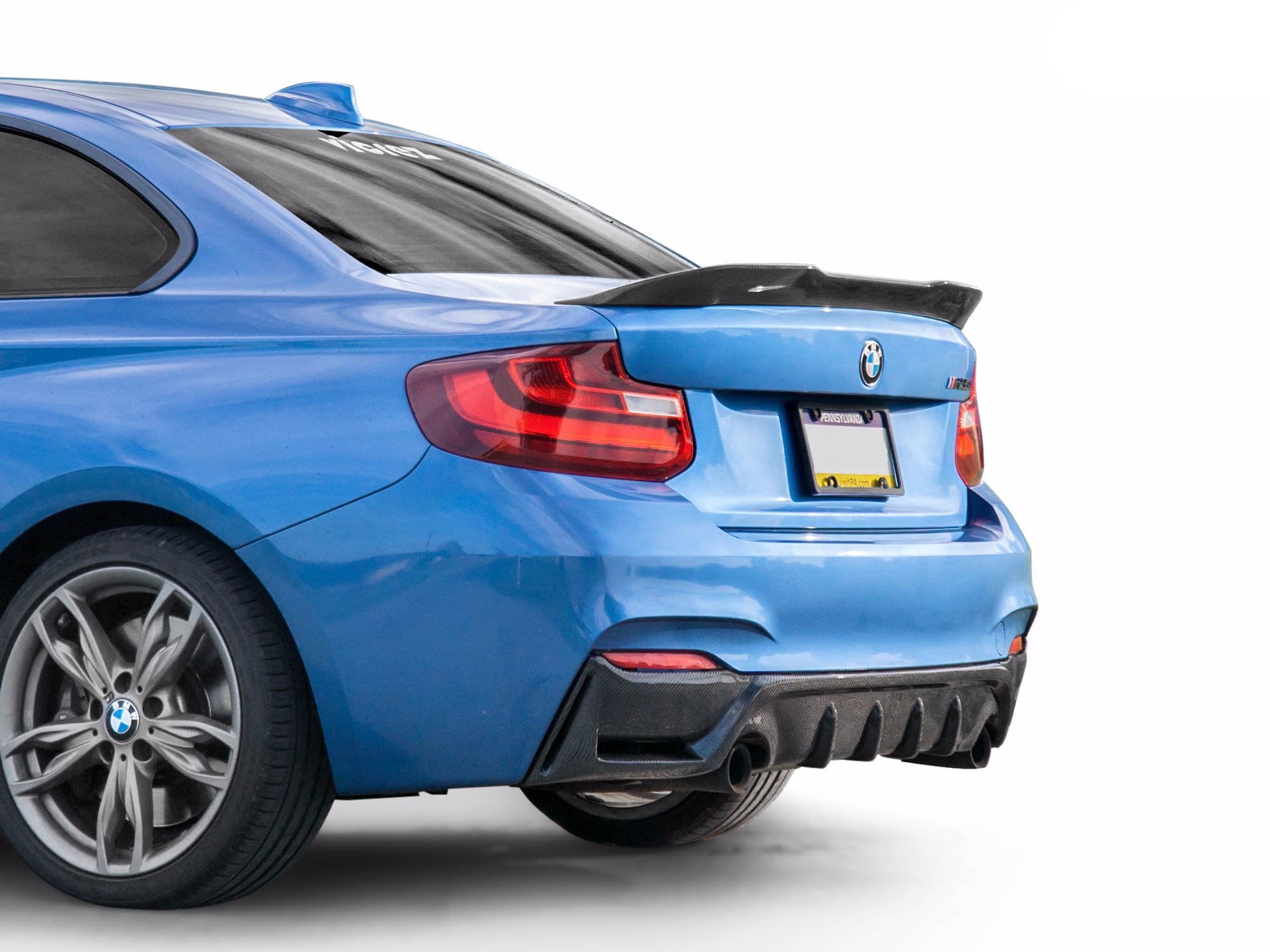 Bmw 2 Series F22 2014 2019 V3r Carbon Fiber Rear Wing Spoiler