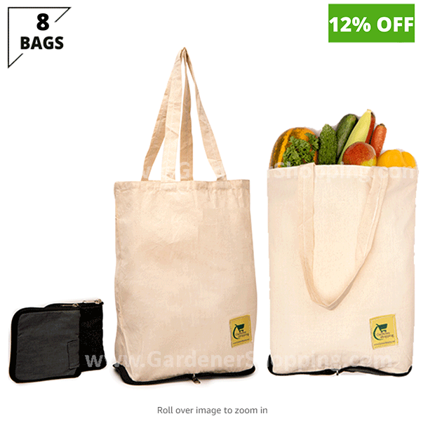 Foldable compact grocery bags online India(8 TODE BAGS) – Gardenershopping