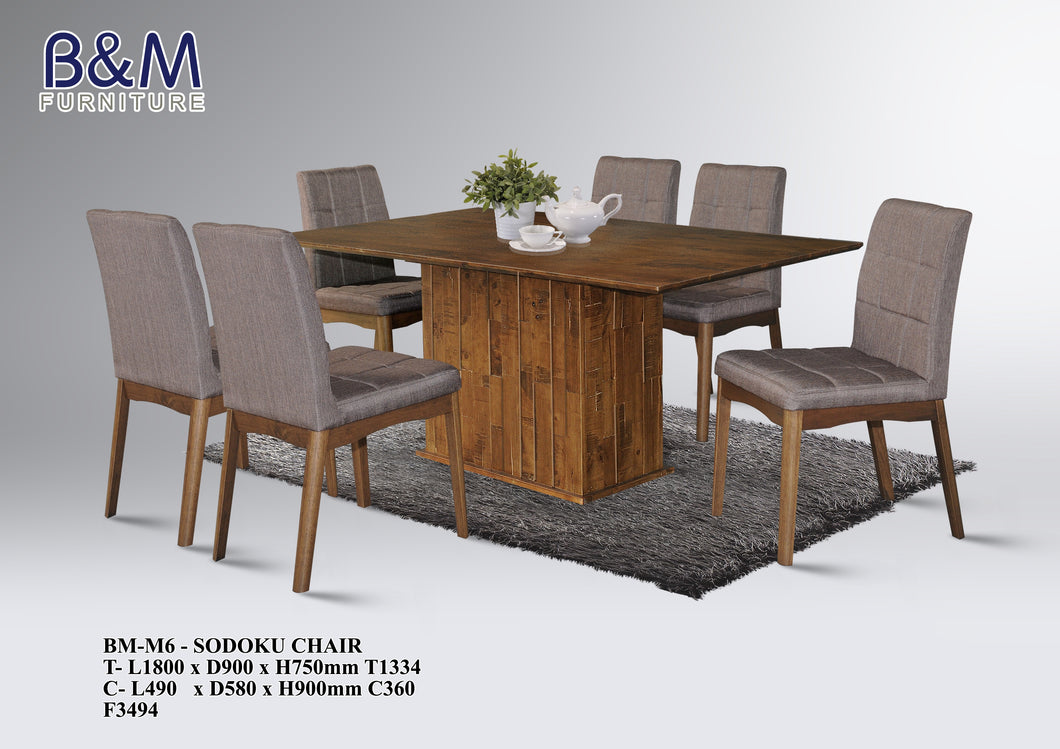 dining table and chairs b and m