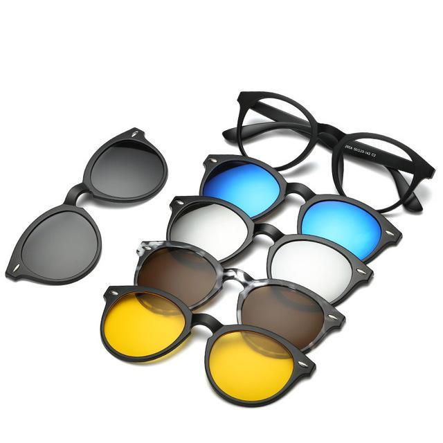 5 IN 1 MAGNETIC LENS SWAPPABLE SUNGLASSES – Akoeverything