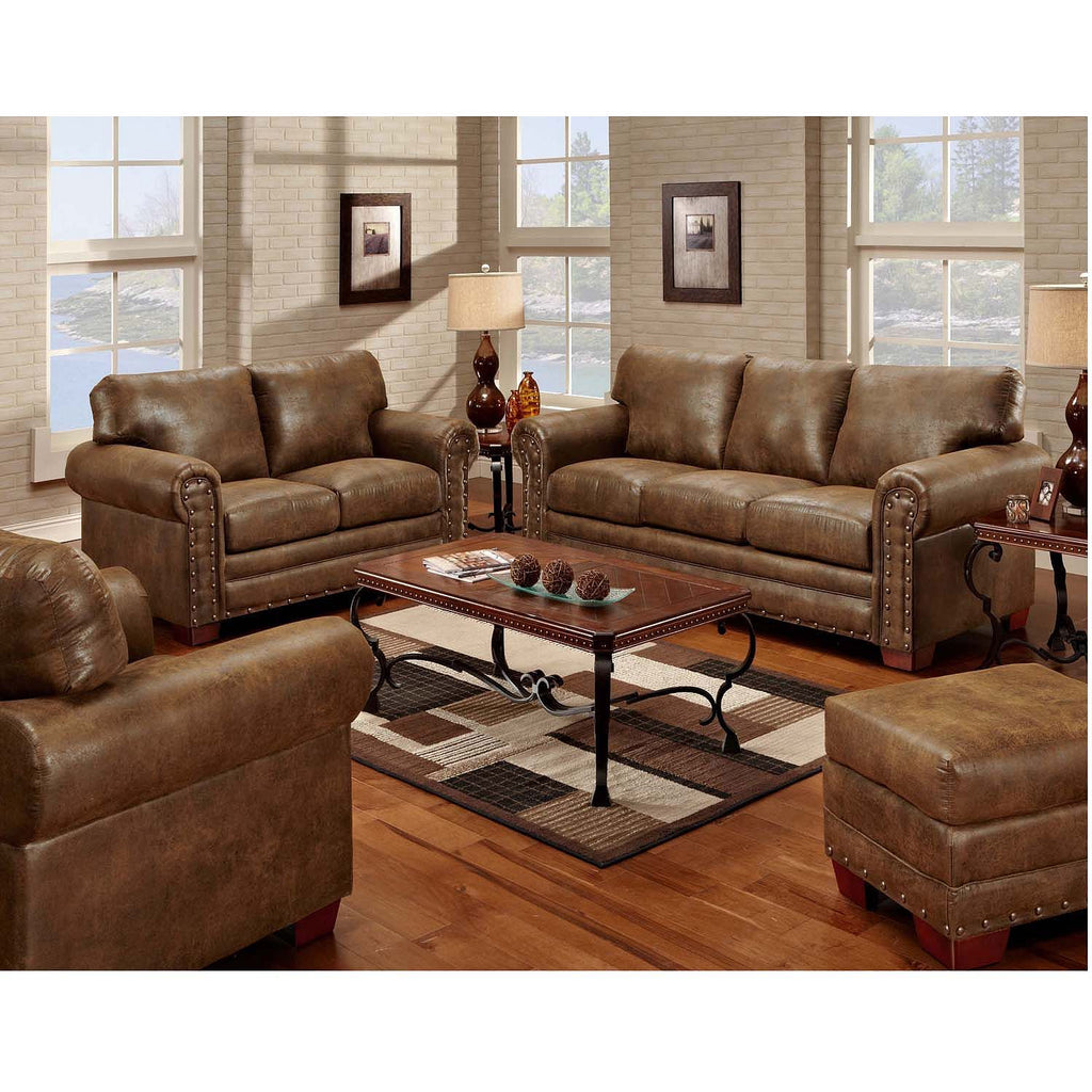 American Furniture Classics Buckskin 4 Piece Living Room Set – Beyond
