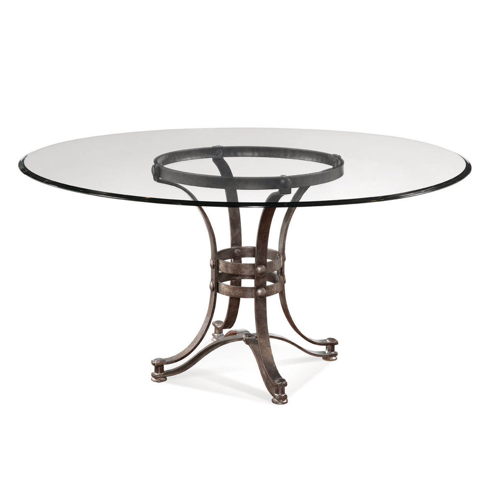 glass round dining table set for 4