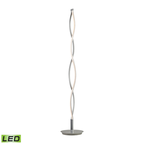Elk Lighting Twist LED Floor Lamp- 21W with Alluminum Finish