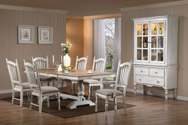 homelegance hollyhock distressed dining room