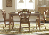 Liberty Furniture Candler 7 Piece Rectangular Leg Dining Room Set in Nutmeg