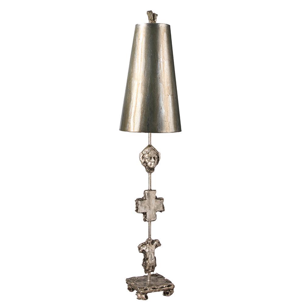 Lucas & McKearn Fragment Antiqued Silver Buffet Table Lamp ...