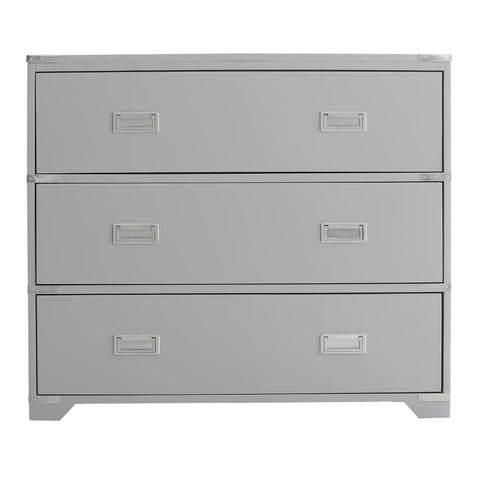 Pulaski Grey Campaign Style Drawer Chest Beyond Stores