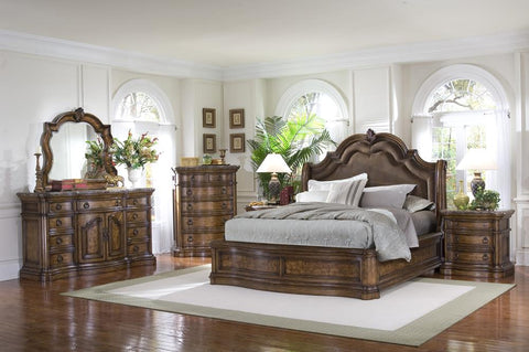 Pulaski San Mateo 6 Piece Bedroom Set In Brown Beyond Stores