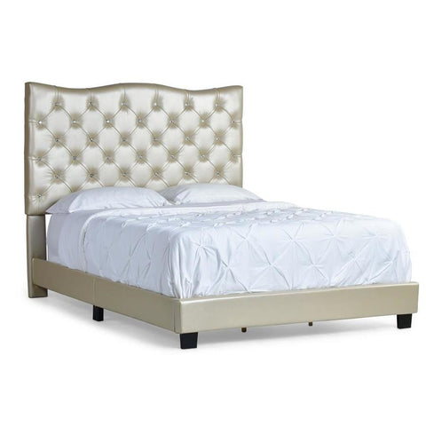 Steve Silver Marilyn Upholstered Bed In Silver Beyond Stores