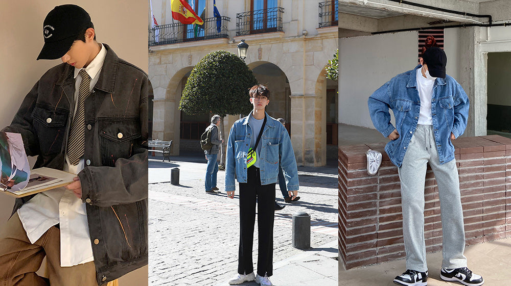 How To Style Denim Jacket in Spring Like Korean Men? | Korean Men Styl ...