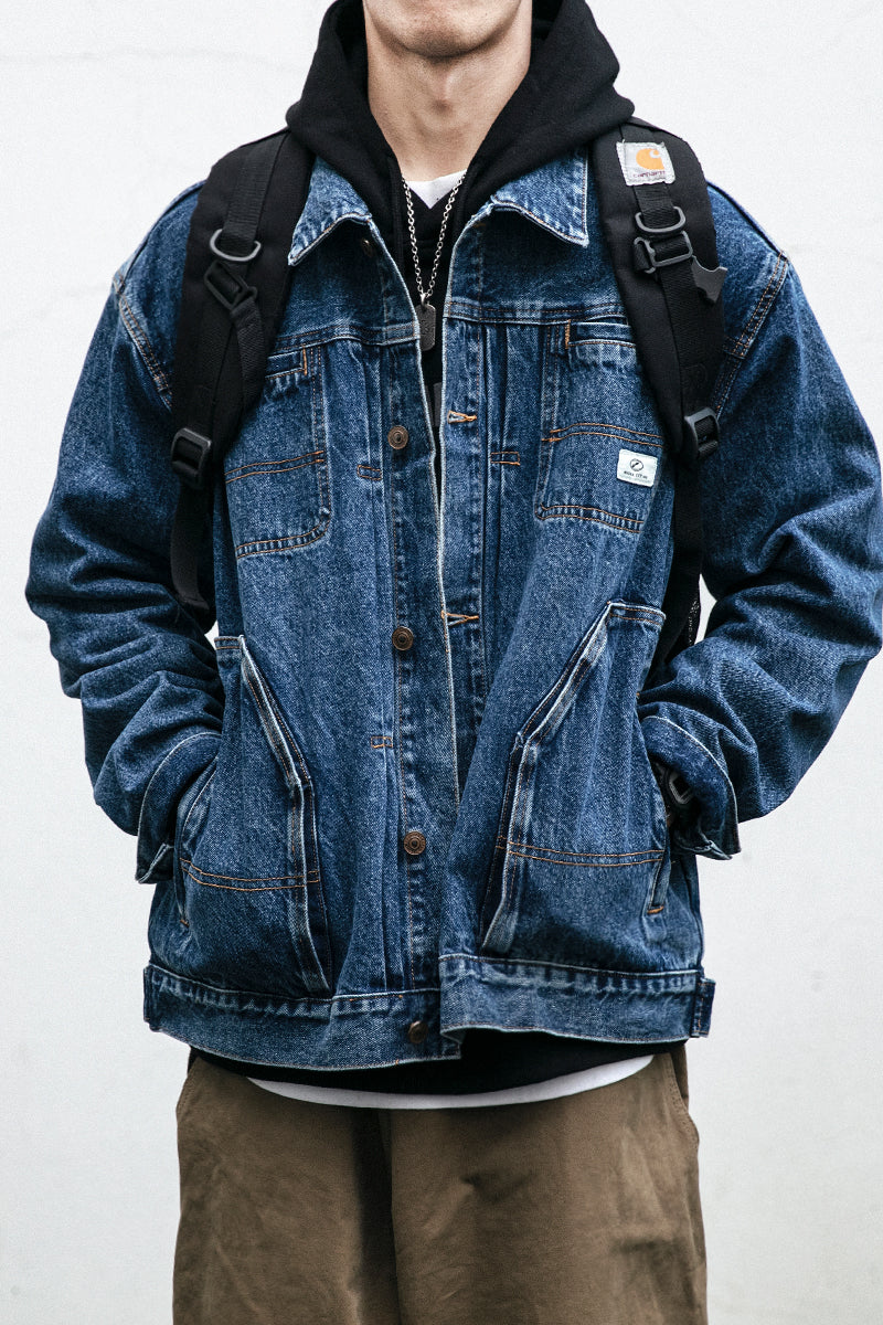 11 LOOKS! How to style Denim jacket?👖 Denim jacket outfits ideas , Korean  Mens Fashion 